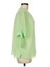 Investments 100% Polyester Green 3/4 Sleeve Blouse Size M - photo 4