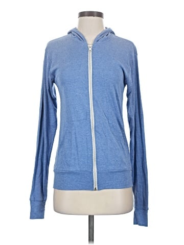 Canvas Zip Up Hoodie (view 1)