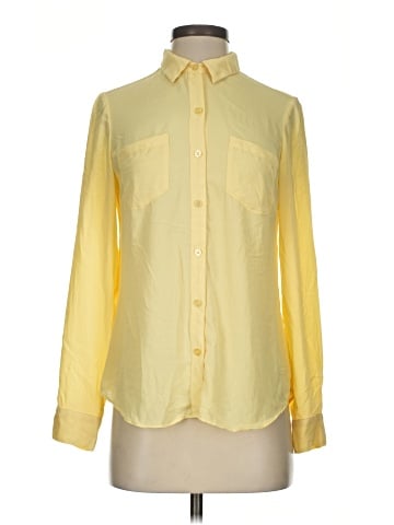 White House Black Market Long Sleeve Button-Down Shirt (view 1)