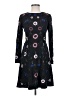 Gianni Bini 100% Polyester Print Black Casual Dress Size 2 - photo 1