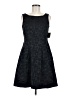 Taylor 100% Polyester Black Cocktail Dress Size 6 - photo 1