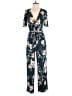 Maurices Floral Teal Jumpsuit Size XS - photo 1