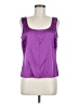 St. John Purple Sleeveless Silk Top Size M - photo 1