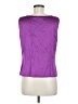 St. John Purple Sleeveless Silk Top Size M - photo 2