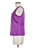 St. John Purple Sleeveless Silk Top Size M - photo 5