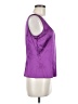 St. John Purple Sleeveless Silk Top Size M - photo 4