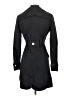 Trovata 100% Cotton Black Trenchcoat Size XS - photo 2