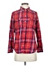 Old Navy Plaid Red Long Sleeve Button-Down Shirt Size M - photo 1