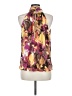 St. John Yellow Sleeveless Silk Top Size M - photo 2