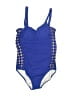 Profile by Gottex Hearts Blue One Piece Swimsuit Size 6 - photo 1