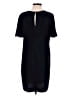 Ann Taylor 100% Polyester Solid Black Casual Dress Size 8 - photo 2