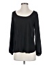 Sans Souci 100% Polyester Black Long Sleeve Blouse Size S - photo 1