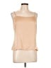 DR2 100% Polyester Tan Sleeveless Blouse Size L - photo 1