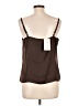 DR2 100% Polyester Brown Sleeveless Blouse Size L - photo 2