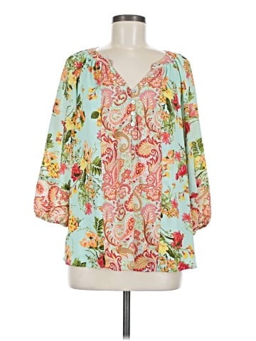 Figueroa & Flower 3/4 Sleeve Blouse (view 1)