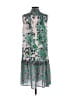 Saloni 100% Polyester Paisley Green Cocktail Dress Size 2 - photo 2