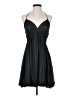 Express 100% Acetate Metallic Black Cocktail Dress Size S - photo 1