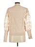 Calligraphie Tan Pullover Sweater Size M - photo 2