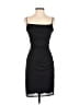 David Meister 100% Polyester Solid Black Ivory Cocktail Dress Size 2 - photo 1
