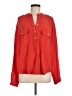 Vince. 100% Silk Red Long Sleeve Silk Top Size M - photo 1