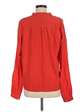 Vince. Long Sleeve Silk Top (view 2)