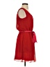 Express Solid Red Casual Dress Size XS - photo 4
