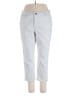 Inc Denim Solid Silver Casual Pants Size 16 - photo 1