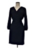 J.Crew 100% Polyester Blue Black Casual Dress Size 6 - photo 1