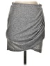 Mango Solid Gray Casual Skirt Size XS - photo 1