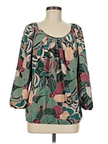 Sara Michelle 3/4 Sleeve Blouse (view 1)