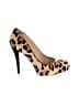 Talbots Animal Print Tan Heels Size 8 1/2 - photo 1