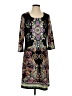 Notations Paisley Black Casual Dress Size S - photo 1