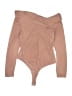 Donna Karan New York 100% Polyester Tan Bodysuit Size XL - photo 1