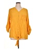 Cocomo Yellow 3/4 Sleeve Blouse Size 2X - photo 1