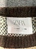 Zara Argyle Black Green Pullover Sweater Size 8 - 9 - photo 3