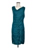 Laundry by Design Stripes Teal Cocktail Dress Size 8 - photo 1