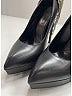 Saint Laurent 100% Leather Black Heels Size EU 37 1/2 - photo 3