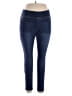 d.jeans Solid Blue Jeggings Size 14 - photo 1
