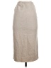 Zara 100% Polyester Solid Gray Ivory Casual Skirt Size S - photo 2