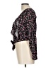 SELF E 100% Rayon Black Long Sleeve Blouse Size L - photo 5