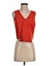 Milly Orange Sleeveless Blouse Size 4 - photo 1