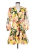 Alexis 100% Polyester Floral Yellow Casual Dress Size S - photo 1