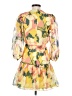Alexis 100% Polyester Floral Yellow Casual Dress Size S - photo 2