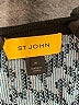 St. John Animal Print Blue Cardigan Size M - photo 7