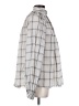 Tibi 100% Cotton Plaid Checkered-gingham Gray Long Sleeve Blouse Size 2 - photo 4