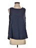 Cotton Bleu Blue Sleeveless Blouse Size S - photo 1