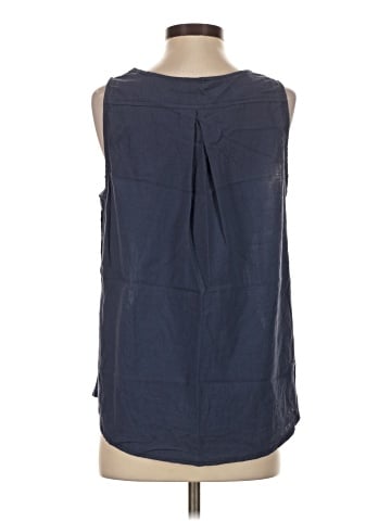 Cotton Bleu Sleeveless Blouse (view 2)