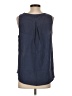 Cotton Bleu Blue Sleeveless Blouse Size S - photo 2