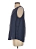 Cotton Bleu Blue Sleeveless Blouse Size S - photo 5