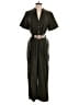 Zara Solid Green Jumpsuit Size S - photo 1